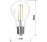 Лампа светодиодная E27 "Филамент" А60-10 Вт-230 В-4000 К TDM ELECTRIC SQ0340-0274 4