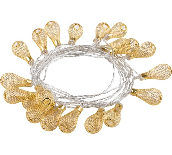 Гирлянда TDM ССГ Бусины на солнечной батарее 4 м, 20 LED, желтая SQ0330-0117