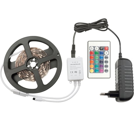 Комплект светодиодной ленты Volpe ULS-Q211 5050-30LED/m-IP20-3M-RGB RRP24C24 3м. 10775