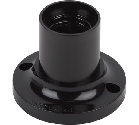 Потолочный патрон ЭРА Е27, бакелит, черный Б0044083