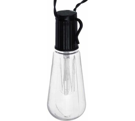 Гирлянда уличная на солнечной батарее INBLOOM 6.3м, 20LED, шампань, 8 режимов, 1xAAA 600mAh, ABS, IP44 185-047 1