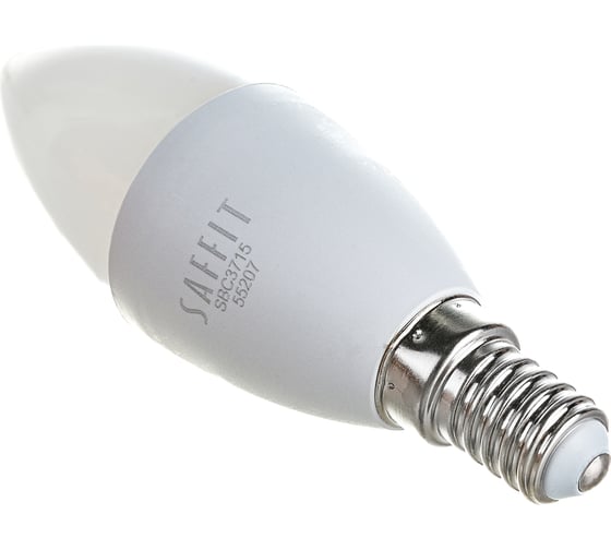 Светодиодная лампа SAFFIT SBC3715 Свеча E14 15W 6400K, 55207