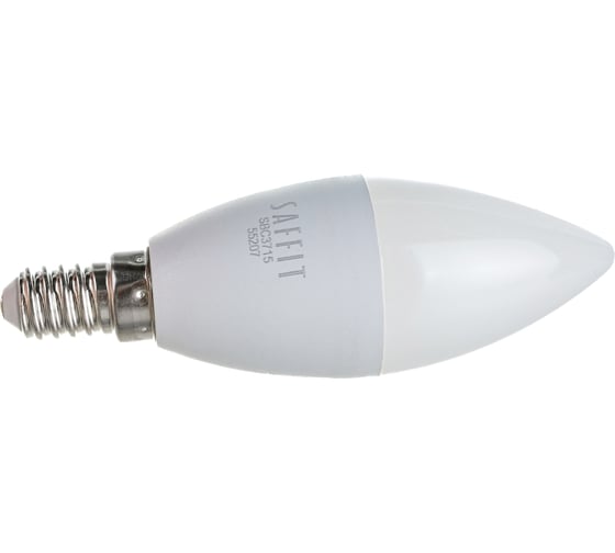 Светодиодная лампа SAFFIT SBC3715 Свеча E14 15W 6400K, 55207