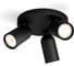 Потолочный светильник Philips PONGEE plate/spiral black 3xNW 230V 915005531301 2