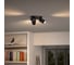Потолочный светильник Philips PONGEE plate/spiral black 3xNW 230V 915005531301 3