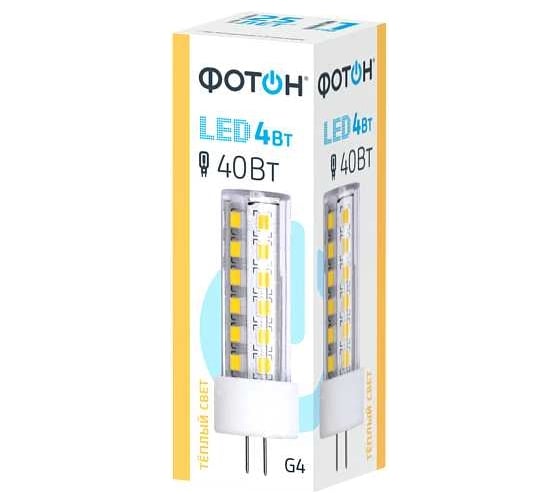 Светодиодная лампа ФОТОН LED JCD 4W G4 3000K 23982