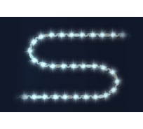 Светодиодная лента Apeyron 24В, 5Вт/м,smd2835, 60д/м, IP20, 400Лм/м, S-типа 6мм, 5м, холодный белый 351