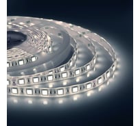 Светодиодная лента Apeyron 24В, 14,4Вт/м, smd5050, 60д/м, IP65, 1100Лм/м подложка 10мм, 5м, 6500К 00-318