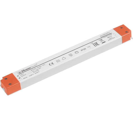 Драйвер ELCOMTECH LED 30W вход 220-240V, выход 12V 2,5A LPL30-V12-T20 УТ-00035256 1
