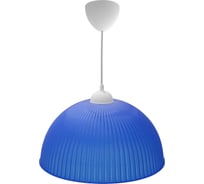 Светильник Apeyron декор, подвесной, Оулу, плаик, 1хЕ27 15Вт, 220В, синий, шнур белый/ 16-27