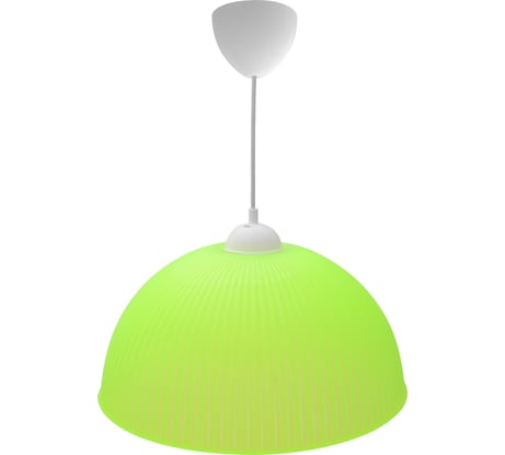Светильник Apeyron декор, подвесной, Оулу, пластик, 1хЕ27 15Вт, 220В, салатовый, шнур белый/ 16-25