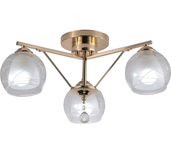 Люстра RITTER Modern 177/3 3хE27, золото 52523 3