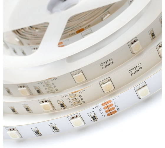 Комплект светодиодной ленты OGM 12В, 7,2Вт/м, smd5050, 30д/м, IP20, 300Лм/м/SL-47