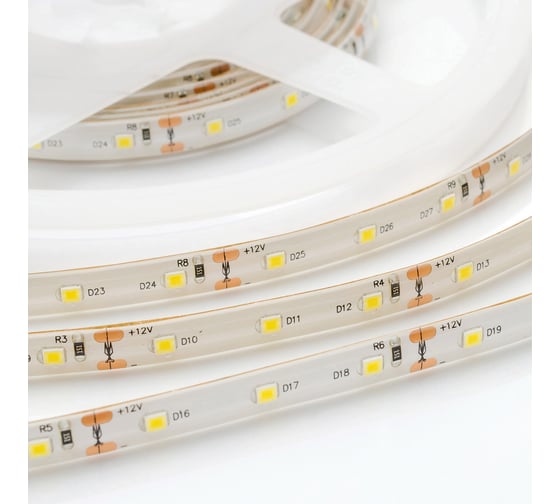 Комплект светодиодной ленты OGM 12В, 4,8Вт/м, smd3528, 60д/м, IP65, 220Лм/м/SL-27