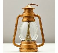 Ночник "Фонарь" RISALUX LED от батареек, золото/серебро 6х10,5х15 см 5091638