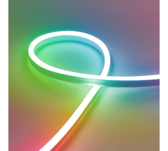 Лента светодиодная FERON 77SMD(5050)/м, 8Вт/м, 220V, IP65, 10м, RGB LS72 52111 1