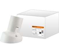 Патрон TDM ELECTRIC Е27 настенный, термостойкий пластик, наклонный, белый, Б/Н SQ0335-0042