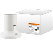 Патрон TDM ELECTRIC Е27 потолочный, термостойкий пластик, прямой, белый, Б/Н SQ0335-0049