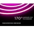 Светодиодная лента Apeyron 24В, 14Вт/м, COB, 512д/м, IP20, подложка 10мм, 5м, розовый 00-364 7