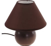 Светильник RISALUX "Шар кофейный" h=20см 220В/60Вт/Е14 с абажуром 657325