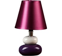 Настольный светильник RISALUX "Сад камней" фиолетово-белый 220V/E14 26х15х15 см 1099907