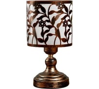 Настольная лампа RISALUX "Антерос" 1х40Вт Е27 220В патинированная бронза 14х14х27 см. 4430174