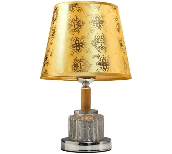 Настольная лампа RISALUX 16131/1SL E27 40Вт+LED подсветка серебро 21х21х32 см 5147884 1
