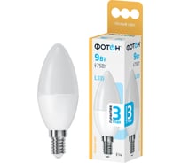 Светодиодная лампа ФОТОН LED B35 9W E14 3000K 23968