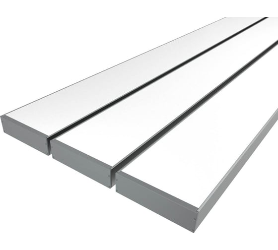 Комплект профиля LEDCRAFT LC-LP27100M94-3x3Silver 3 шт серебро (3м профиль+3м рассеиватель+2 заглушки+комплект шурупов) 1616340292 1
