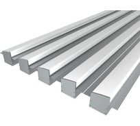 Комплект профиля LEDCRAFT LC-LPSH2564M36T-2x5Silver 5 шт серебро (2м профиль+2м рассеиватель+2 заглушки+комплект шурупов) 1616240621