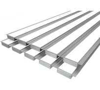 Комплект профиля LEDCRAFT LC-LPSH2090M55-2x10Silver 10 шт серебро (2м профиль+2м рассеиватель+2 заглушки+комплект шурупов) 1616240781