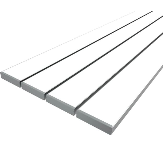 Комплект профиля LEDCRAFT LC-LP27120M115-3x4Silver 4 шт серебро (3м профиль+3м рассеиватель+2 заглушки+комплект шурупов) 1616340479 1