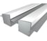 Комплект профиля LEDCRAFT LC-LPSH2564M36T-3x2Silver 2 шт серебро (3м профиль+3м рассеиватель+2 заглушки+комплект шурупов) 1616340147 1