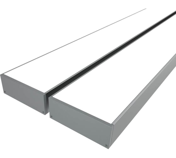 Комплект профиля LEDCRAFT LC-LP2774M68-2x2Silver 2 шт серебро (2м профиль+2м рассеиватель+2 заглушки+комплект шурупов) 1616240082 1