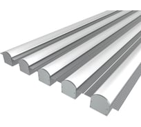 Комплект профиля LEDCRAFT LC-LPSH2564M36R-3x5Silver 5 шт серебро (3м профиль+3м рассеиватель+2 заглушки+комплект шурупов) 1616340622