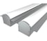 Комплект профиля LEDCRAFT LC-LPSH2564M36R-2x2Silver 2 шт серебро (2м профиль+2м рассеиватель+2 заглушки+комплект шурупов) 1616240148 1