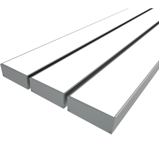 Комплект профиля LEDCRAFT LC-LP2774M68-2x3Silver 3 шт серебро (2м профиль+2м рассеиватель+2 заглушки+комплект шурупов) 1616240240 1