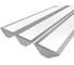 Комплект профилей Ledcraft LC-LPU2364M44-3x3Silver из 3 шт серебро (3м профиль+3м рассеиватель+2 заглушки) 1616340214 1