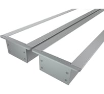 Комплект профилей Ledcraft LC-LPV2044M30-2x2Silver из 2 шт серебро (2м профиль+2м рассеиватель+2 заглушки+шурупов) 1616240160