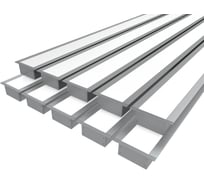 Комплект профилей Ledcraft LC-LPV2050M34-3x10Silver из 10 шт серебро (3м профиль+3м рассеиватель+2 заглушки+шурупов) 1616340753