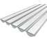 Комплект профилей Ledcraft LC-LPU2364M44-2x5Silver из 5 шт серебро (2м профиль+2м рассеиватель+2 заглушки) 1616240530 1