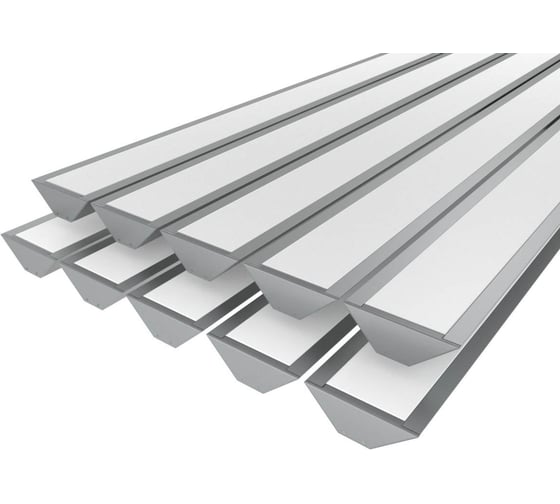 Комплект профилей Ledcraft LC-LPU2364M44-3x10Silver из 10 шт серебро (3м профиль+3м рассеиватель+2 заглушки) 1616340688 1