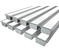 Комплект профилей Ledcraft LC-LPV2044M30-2x10Silver из 10 шт серебро (2м профиль+2м рассеиватель+2 заглушки+шурупов) 1616240792