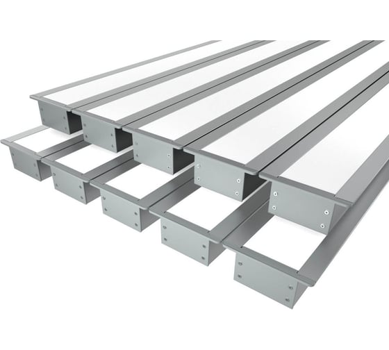 Комплект профилей Ledcraft LC-LPV2044M30-2x10Silver из 10 шт серебро (2м профиль+2м рассеиватель+2 заглушки+шурупов) 1616240792 1