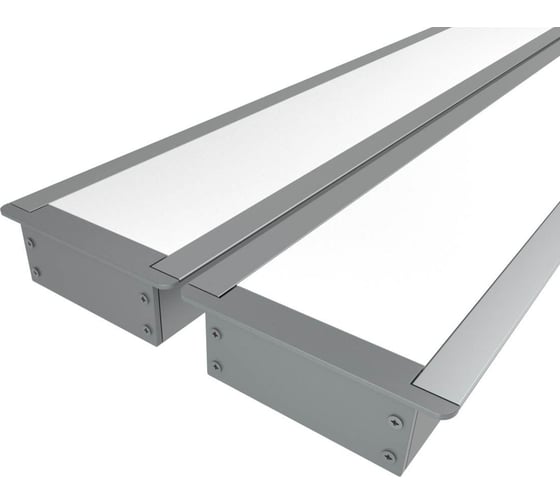 Комплект профилей Ledcraft LC-LPV2063M44-2x2Silver из 2 шт серебро (2м профиль+2м рассеиватель+2 заглушки+шурупов) 1616240120 1