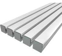 Комплект профилей Ledcraft LC-LPV2544M36-3x5Silver из 5 шт серебро (3м профиль+3м рассеиватель+2 заглушки+шурупов) 1616340560