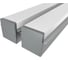Комплект профилей Ledcraft LC-LPV2544M36-2x2Silver из 2 шт серебро (2м профиль+2м рассеиватель+2 заглушки+шурупов) 1616240086 1