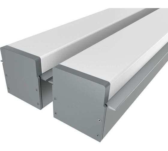 Комплект профилей Ledcraft LC-LPV2544M36-3x2Silver из 2 шт серебро (3м профиль+3м рассеиватель+2 заглушки+шурупов) 1616340086 1