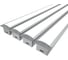 Комплект профилей Ledcraft LC-LPV2537M28-3x4Silver из 4 шт серебро (3м профиль+3м рассеиватель+2 заглушки+шурупов) 1616340381 1