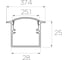 Комплект профилей Ledcraft LC-LPV2537M28-3x10Silver из 10 шт серебро (3м профиль+3м рассеиватель+2 заглушки+шурупов) 1616340697 2